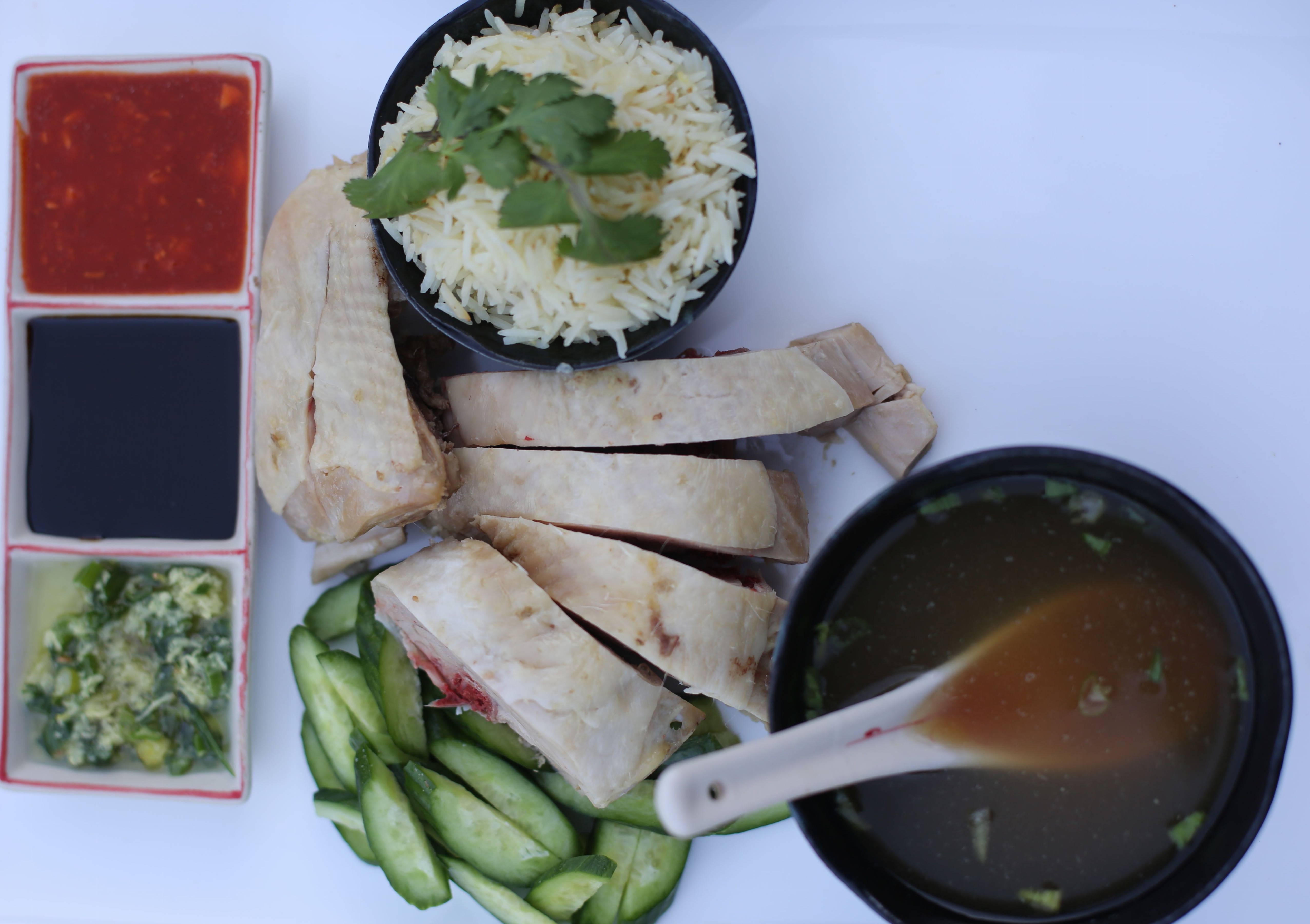 Cheat's Hainanese chicken rice - akkis kitchen